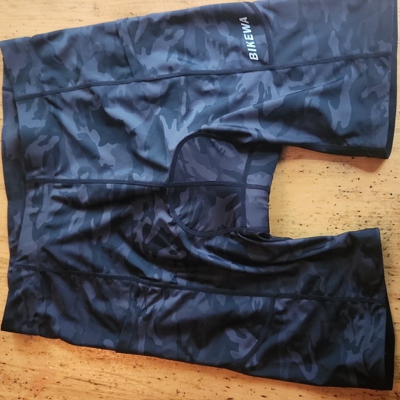 Bikewa Men's Camo Bike Shorts Padded Cycling Road Mtn Riding UPF 50, Size XXL - Picture 5 of 12